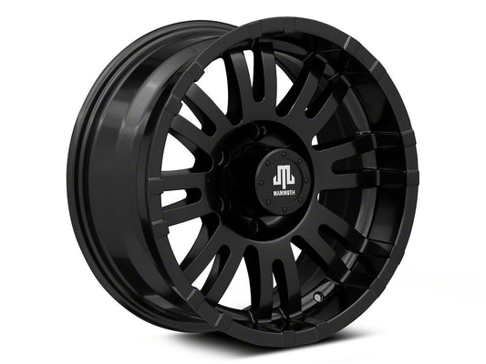 Mammoth Krawler Satin Black 6-Lug Wheel; 17x8; 0mm Offset (14-18 Sierra 1500)