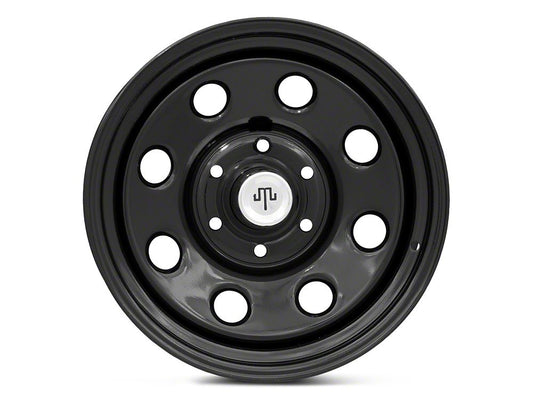 Mammoth 8-Hole Gloss Black 6-Lug Wheel; 17x8; -6mm Offset (99-06 Sierra 1500)