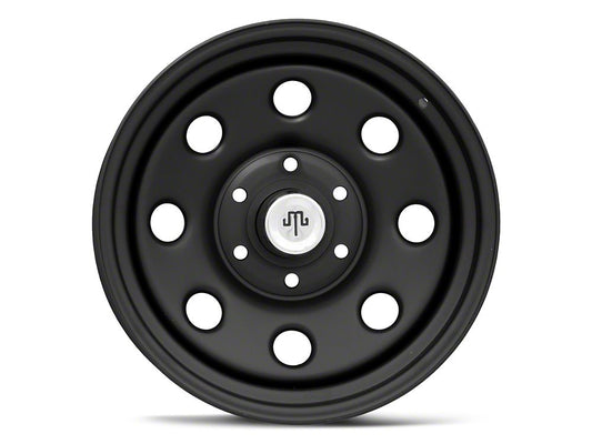 Mammoth 8-Hole Matte Black 6-Lug Wheel; 17x8; -6mm Offset (99-06 Sierra 1500)