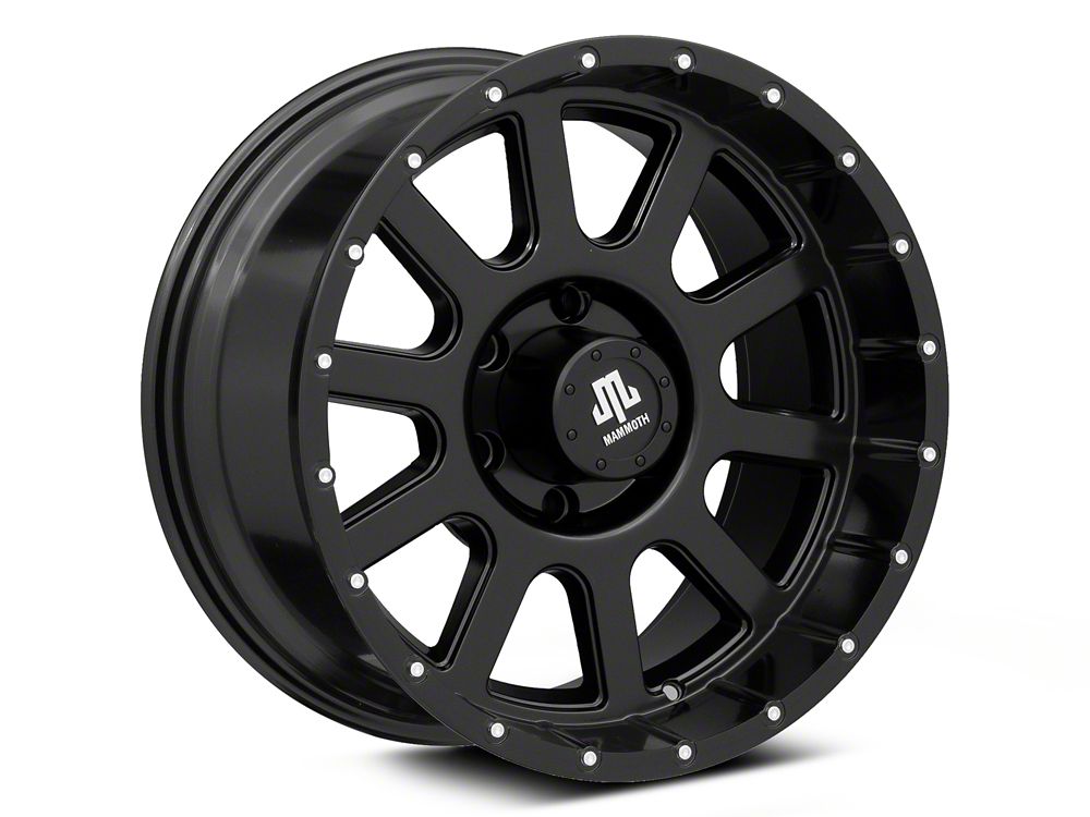 Mammoth 10 Hole Satin Black 6-Lug Wheel; 18x9; 0mm Offset (14-18 Sierra 1500)