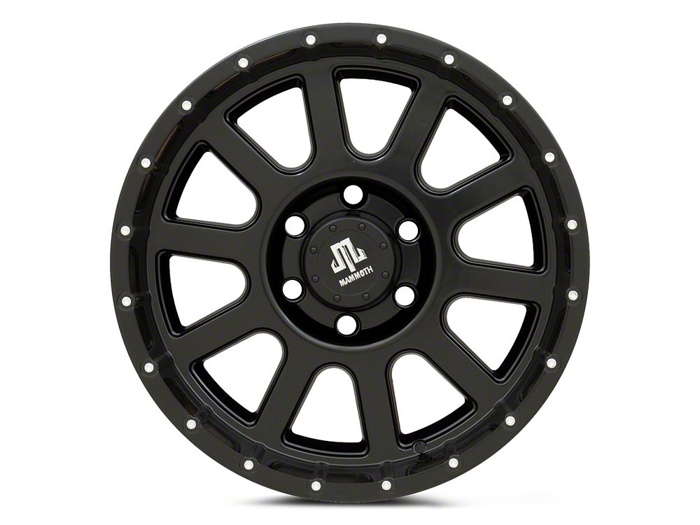 Mammoth 10 Hole Satin Black 6-Lug Wheel; 18x9; 0mm Offset (14-18 Sierra 1500)