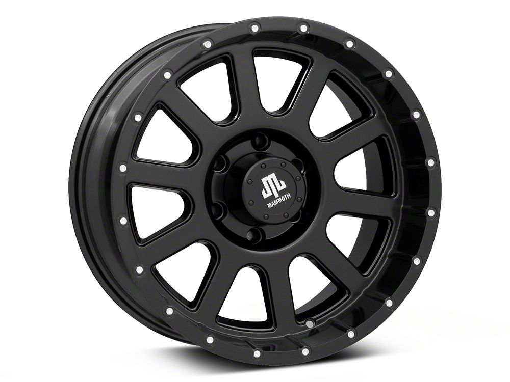 Mammoth 10 Hole Satin Black 6-Lug Wheel; 18x9; 0mm Offset (14-18 Sierra 1500)