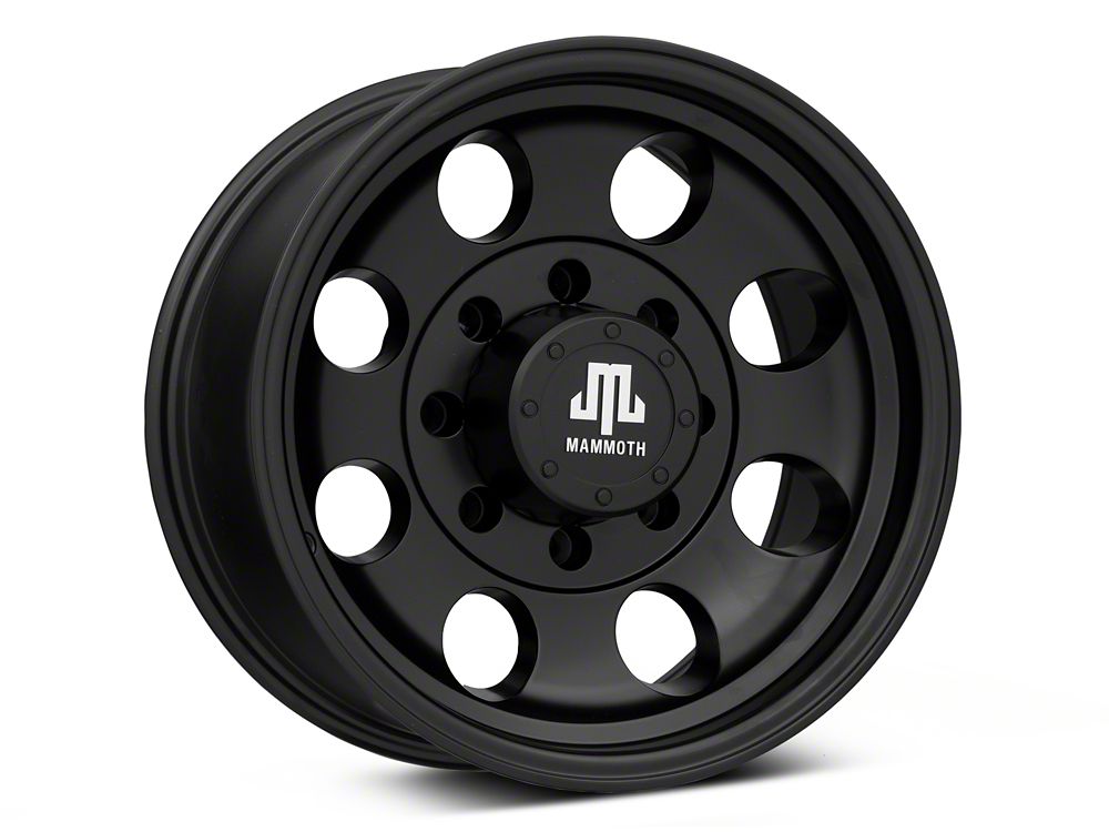 Mammoth HD 8 Aluminum Matte Black 8-Lug Wheel; 17x9; -6mm Offset (08-10 F-250 Super Duty)