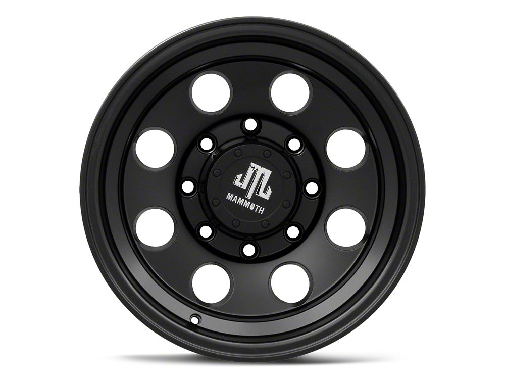 Mammoth 8 Aluminum Matte Black 8-Lug Wheel; 16x10; -24mm Offset (07-10 Sierra 3500 HD SRW)