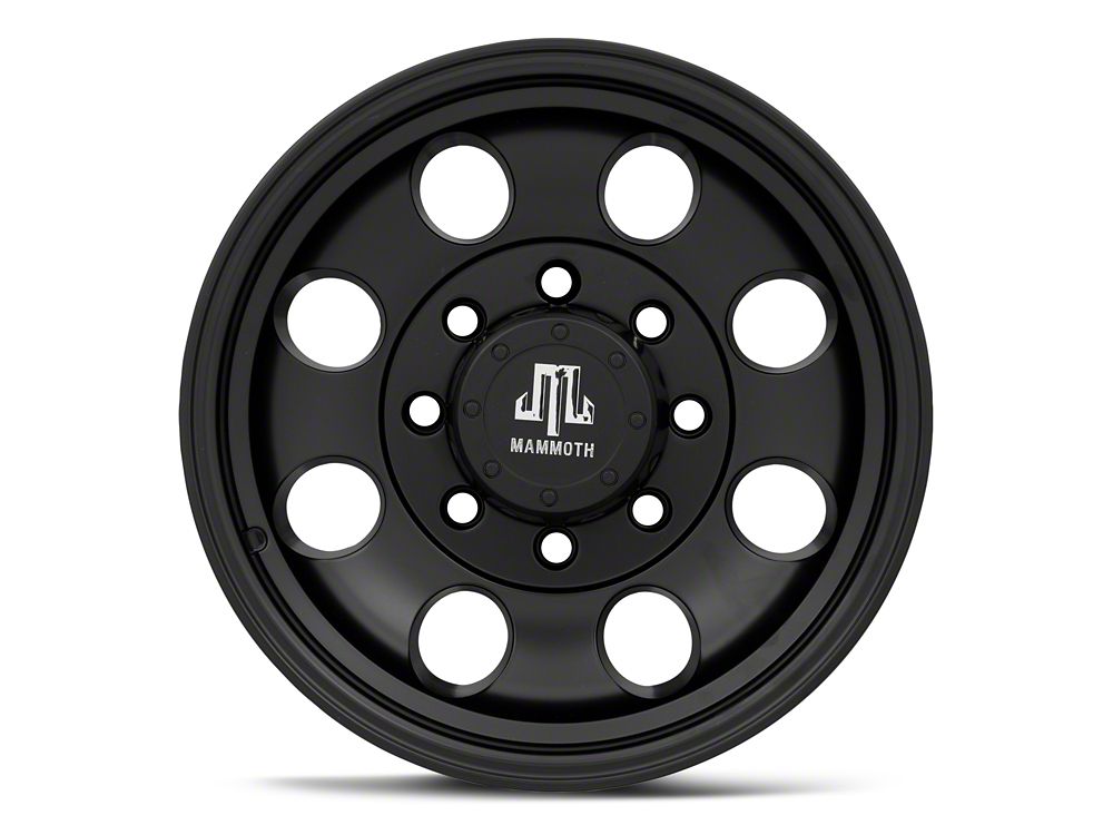 Mammoth HD 8 Aluminum Matte Black 8-Lug Wheel; 17x9; -6mm Offset (11-16 F-350 Super Duty SRW)