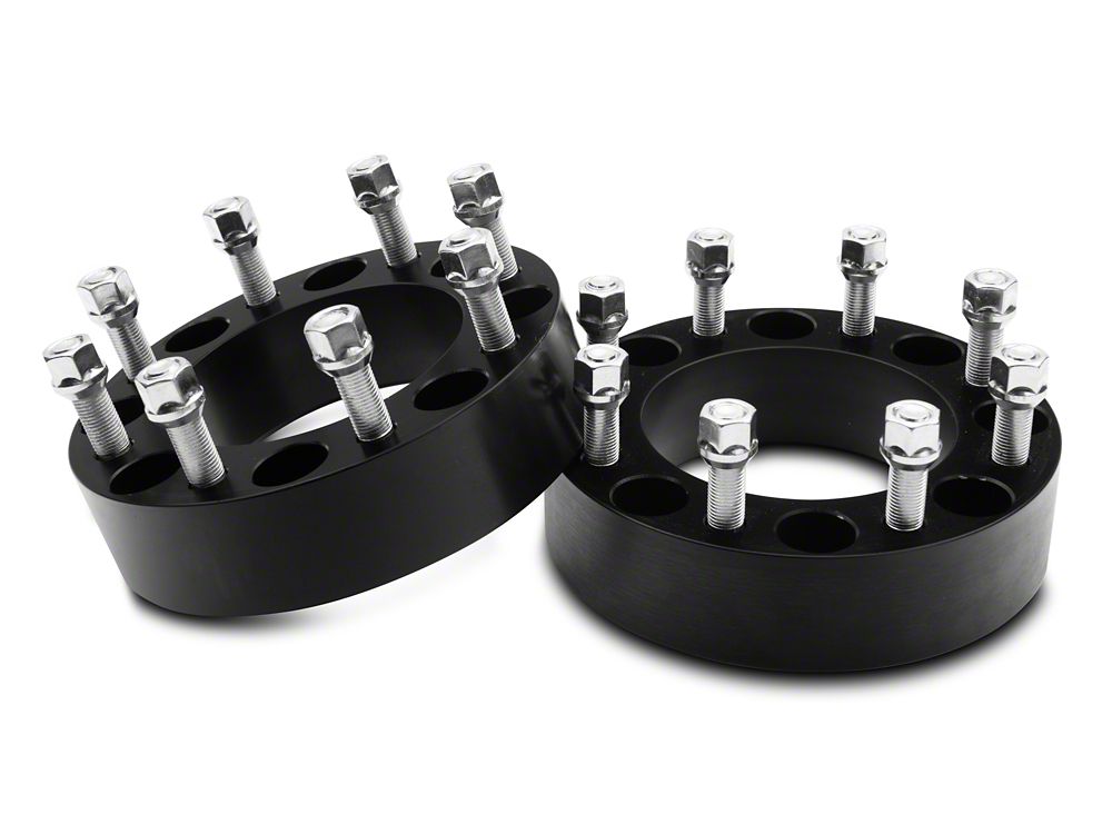 Mammoth 2-Inch Wheel Spacers; Black (05-25 F-350 Super Duty)