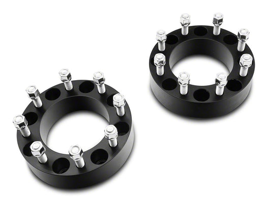 Mammoth 2-Inch Wheel Spacers; Black (05-25 F-350 Super Duty)