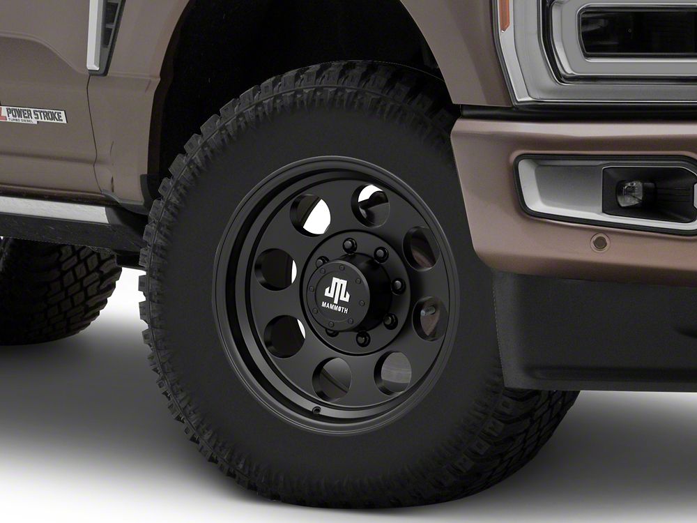 Mammoth 8 Aluminum Matte Black 8-Lug Wheel; 18x9; -6mm Offset (23-25 F-350 Super Duty SRW)