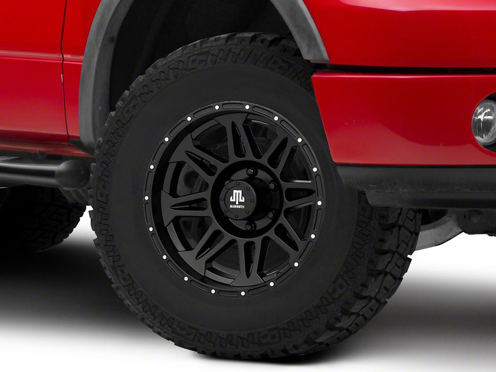 Mammoth Split 8 Beadlock Matte Black 6-Lug Wheel; 17x9; -6mm Offset (04-08 F-150)
