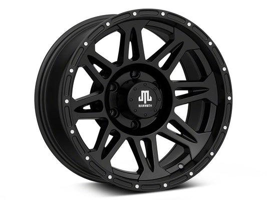 Mammoth Split 8 Beadlock Matte Black 6-Lug Wheel; 17x9; -6mm Offset (04-08 F-150)