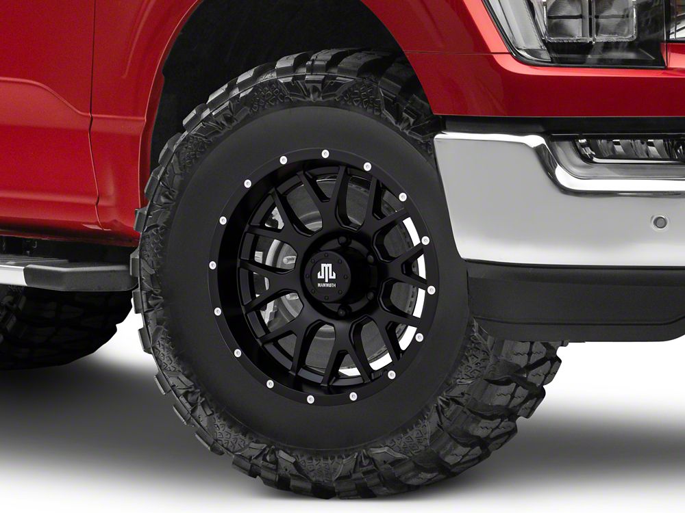 Mammoth Beadlock Mesh Matte Black 6-Lug Wheel; 17x9; -12mm Offset (21-25 F-150)