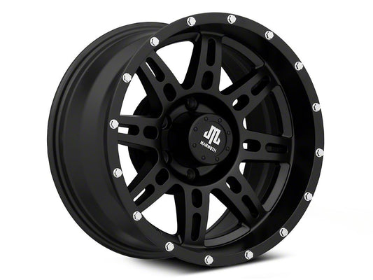 Mammoth Split-8 Beadlock Matte Black 6-Lug Wheel; 17x9; -6mm Offset (09-14 F-150)
