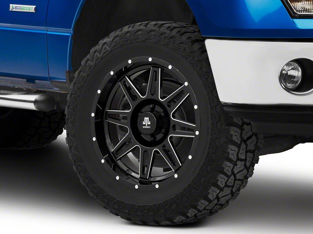 Mammoth Revolver Gloss Black Machined 6-Lug Wheel; 20x9.5; -6mm Offset (09-14 F-150)