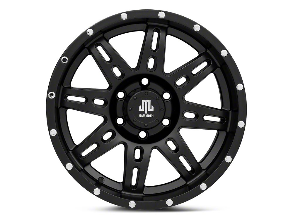 Mammoth Split-8 Beadlock Matte Black 6-Lug Wheel; 18x9; 0mm Offset (04-08 F-150)