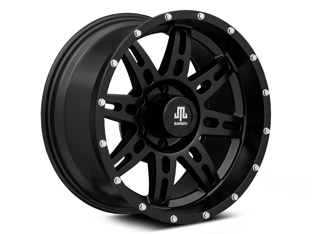 Mammoth Split-8 Beadlock Matte Black 6-Lug Wheel; 18x9; 0mm Offset (09-14 F-150)