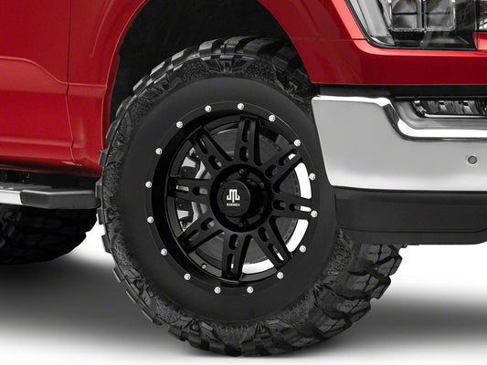 Mammoth Split-8 Beadlock Matte Black 6-Lug Wheel; 18x9; 0mm Offset (21-25 F-150)