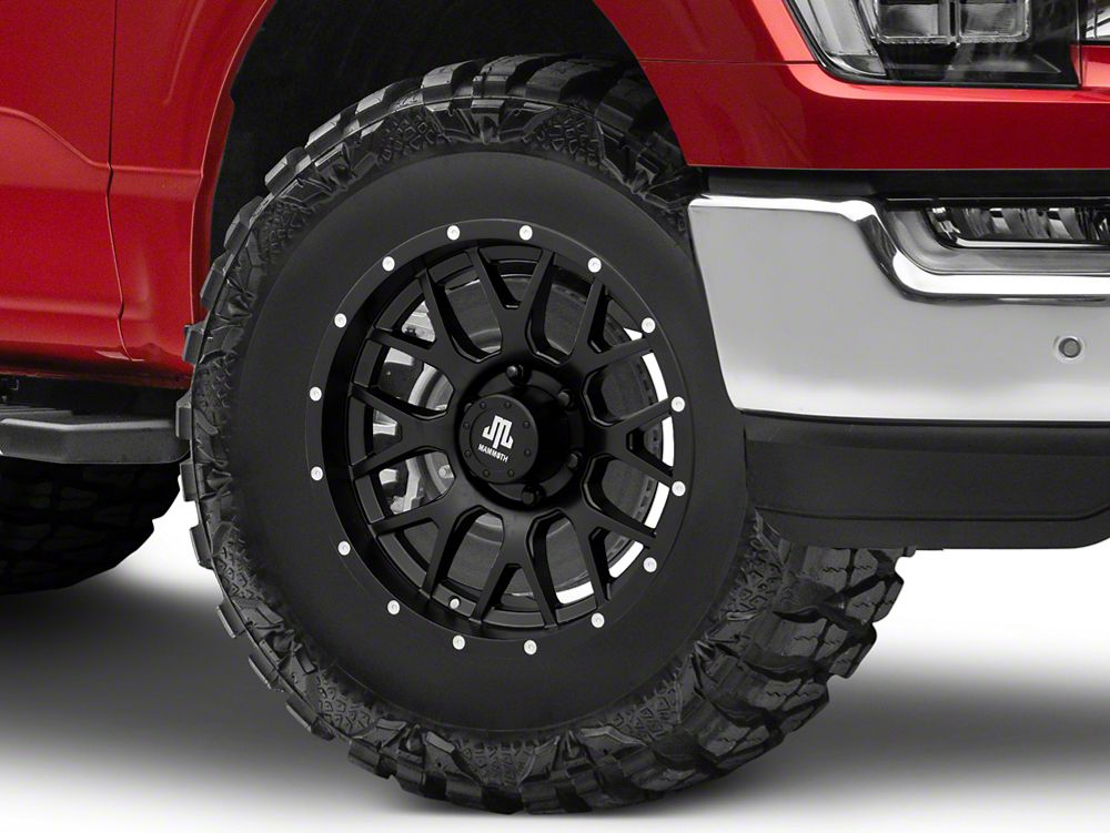 Mammoth Beadlock Mesh Matte Black 6-Lug Wheel; 17x9; 18mm Offset (21-25 F-150)