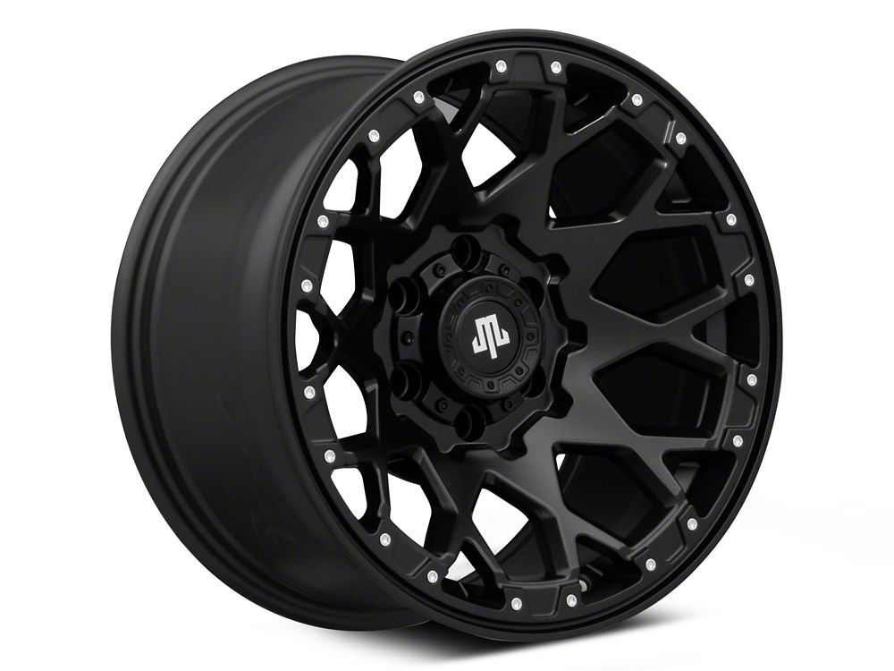 Mammoth Vex Satin Black Machined 6-Lug Wheel; 17x9; -6mm Offset (04-08 F-150)