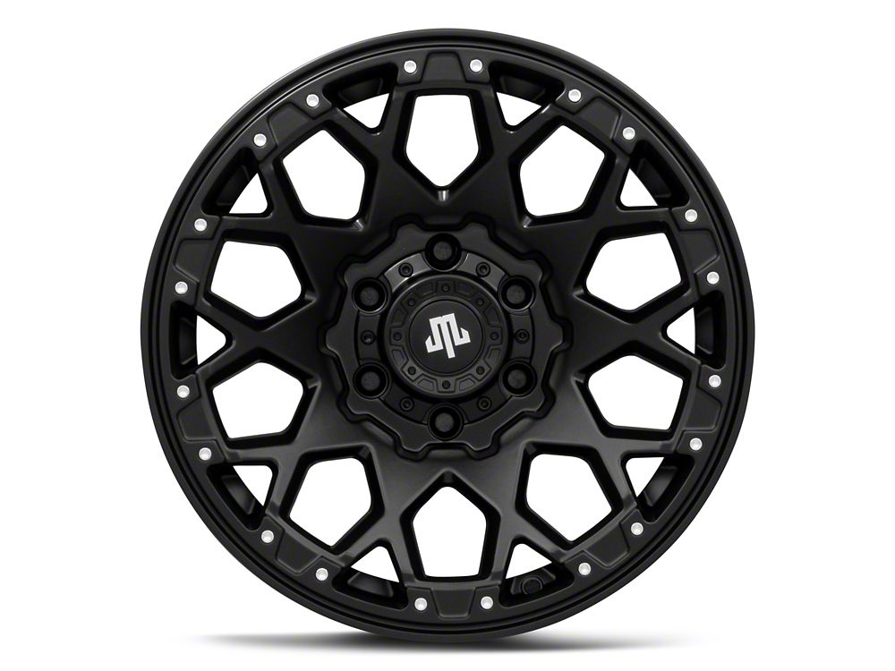 Mammoth Vex Satin Black Machined 6-Lug Wheel; 17x9; -6mm Offset (04-08 F-150)