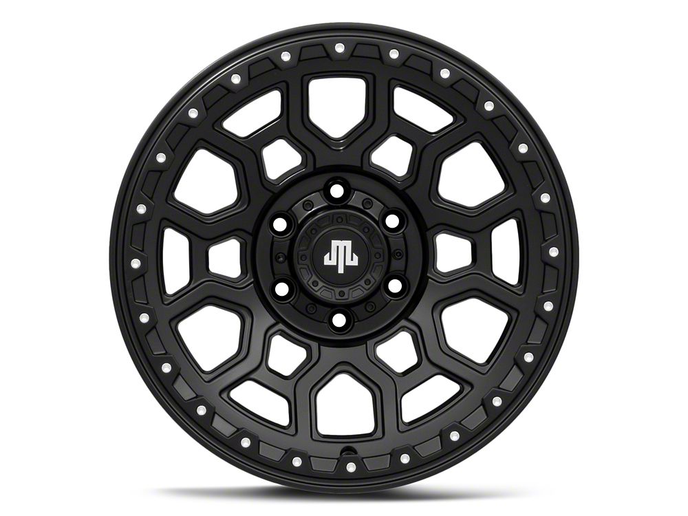 Mammoth Hunter Satin Black 6-Lug Wheel; 17x9; -6mm Offset (15-20 F-150)