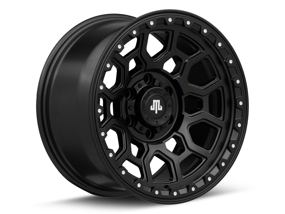 Mammoth Hunter Satin Black 6-Lug Wheel; 17x9; -6mm Offset (21-25 F-150)