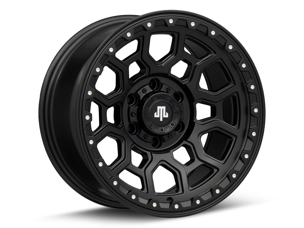 Mammoth Hunter Satin Black 6-Lug Wheel; 17x9; -6mm Offset (21-25 F-150)