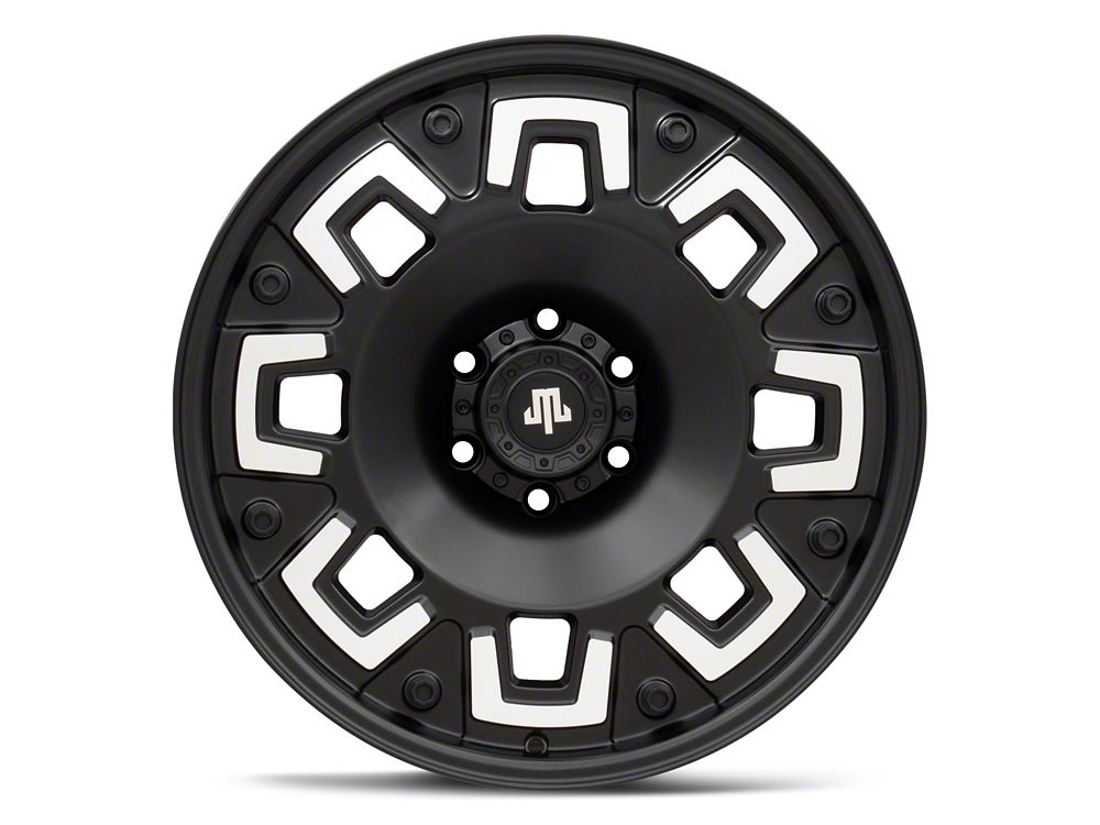 Mammoth Boss Satin Black Machined 6-Lug Wheel; 20x9; -6mm Offset (04-08 F-150)
