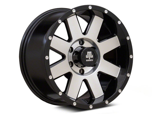 Mammoth Deep Roller Gloss Black Machined 6-Lug Wheel; 17x9; 18mm Offset (04-08 F-150)