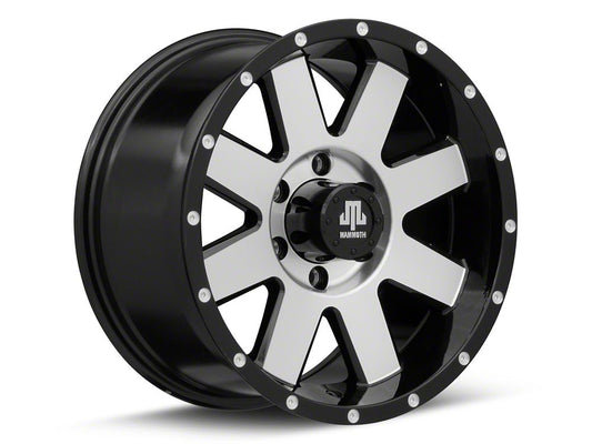 Mammoth Deep Roller Gloss Black Machined 6-Lug Wheel; 17x9; 18mm Offset (09-14 F-150)
