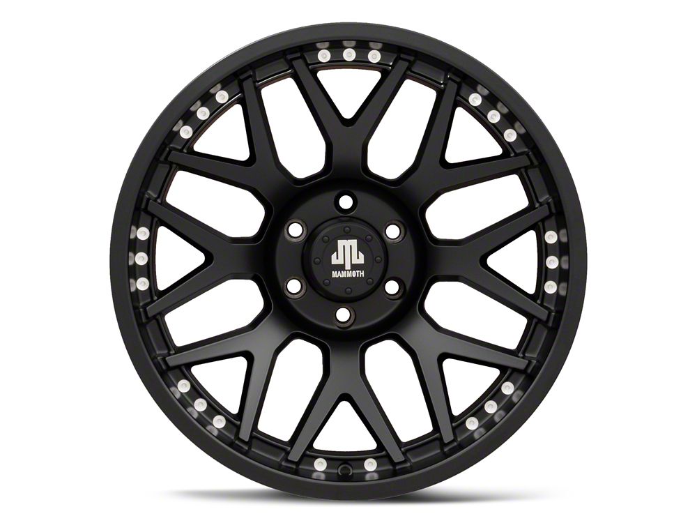 Mammoth Wide 8 Satin Black 6-Lug Wheel; 20x10; -19mm Offset (21-25 F-150)