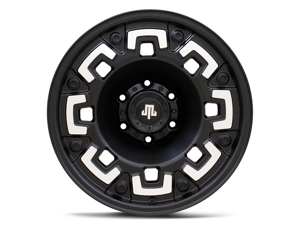 Mammoth Boss Satin Black Machined 6-Lug Wheel; 17x9; -6mm Offset (04-08 F-150)