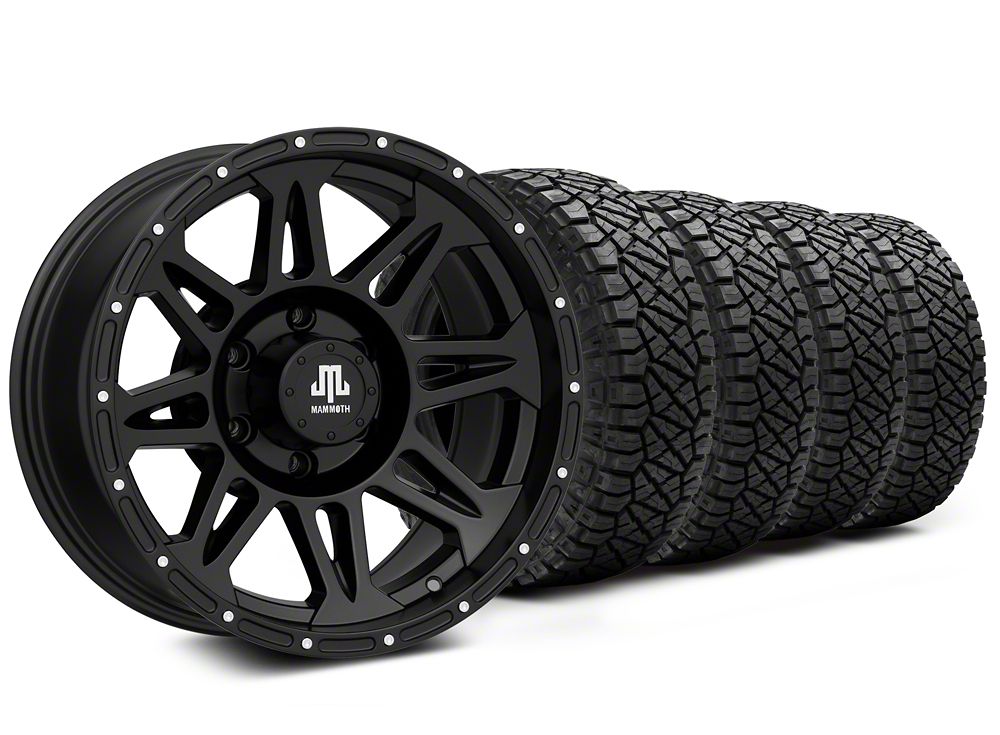 18x9 Mammoth Split 8 & 33in NITTO All-Terrain Ridge Grappler A/T Tire Package (15-20 F-150)