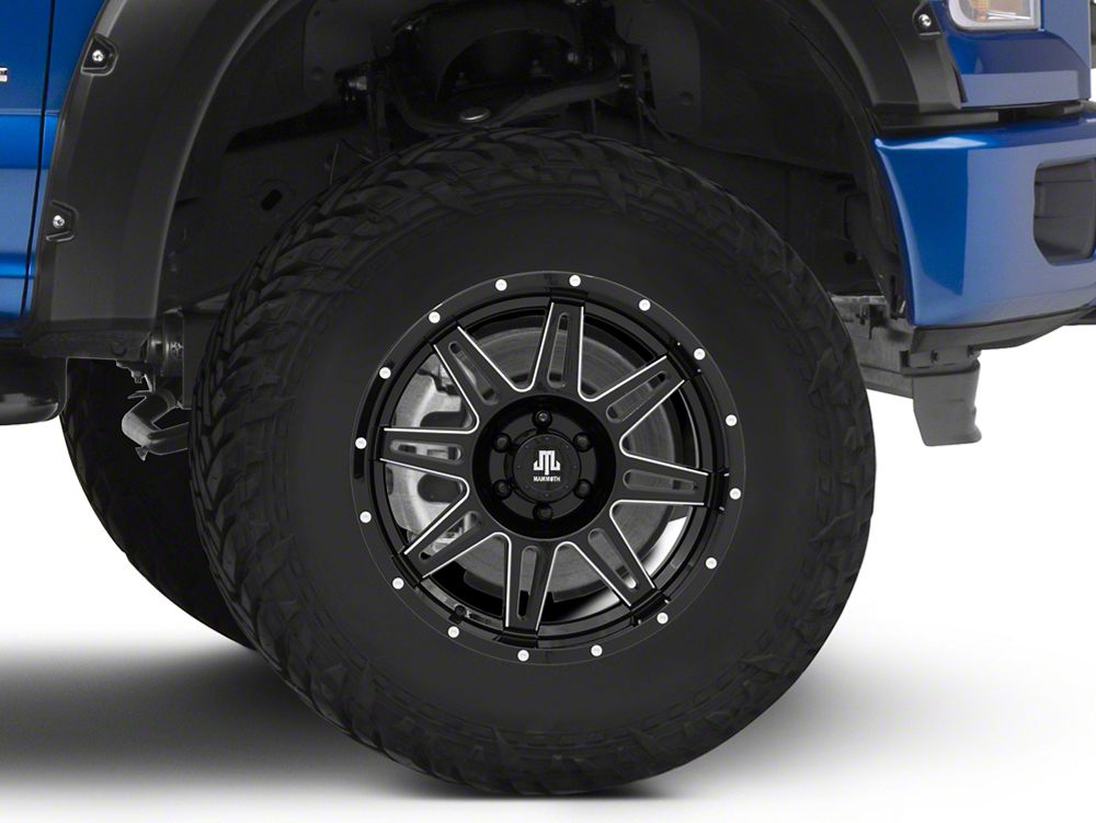 18x9 Mammoth Split 8 & 33in NITTO All-Terrain Ridge Grappler A/T Tire Package (15-20 F-150)