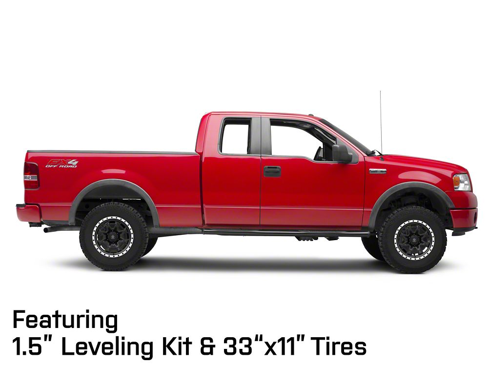 Mammoth Split 16 Beadlock Satin Black with Polished Lip 6-Lug Wheel; 17x9; -6mm Offset (04-08 F-150)