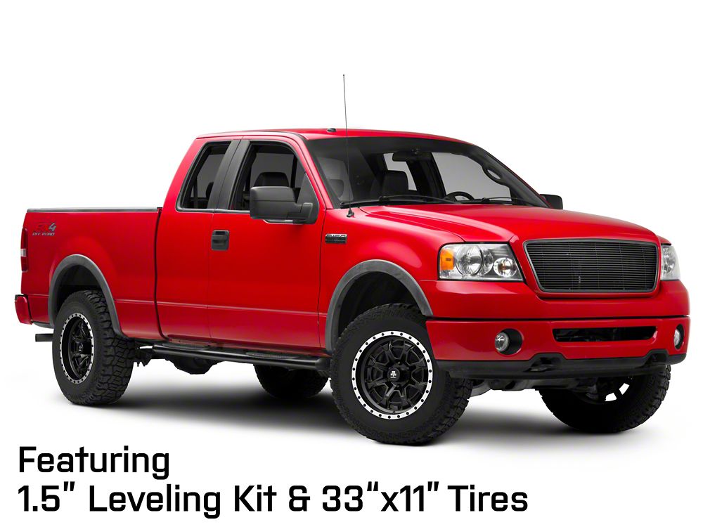 Mammoth Split 16 Beadlock Satin Black with Polished Lip 6-Lug Wheel; 18x9; -6mm Offset (04-08 F-150)