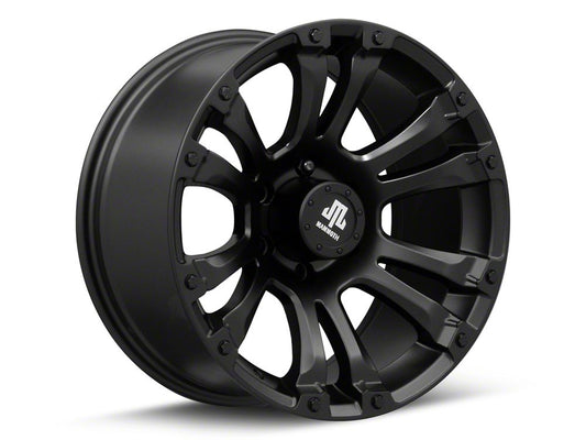 Mammoth Madness Matte Black 6-Lug Wheel; 18x9; -6mm Offset (21-25 F-150)