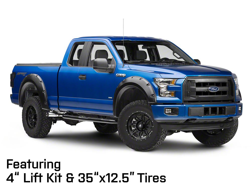 Mammoth Split 8 Beadlock Matte Black 6-Lug Wheel; 18x9; -6mm Offset (15-20 F-150)