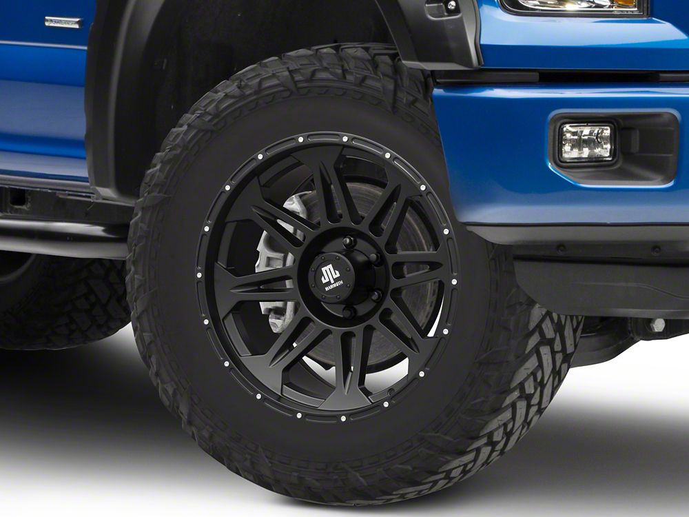 Mammoth Split 8 Beadlock Matte Black 6-Lug Wheel; 20x9; -6mm Offset (15-20 F-150)