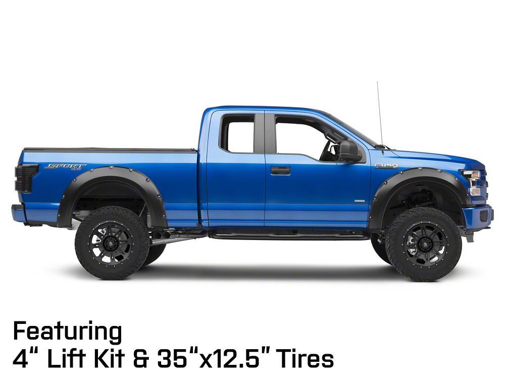 Mammoth Split 8 Beadlock Matte Black 6-Lug Wheel; 20x9; -6mm Offset (15-20 F-150)