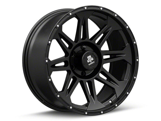 Mammoth Split 8 Beadlock Matte Black 6-Lug Wheel; 20x9; -6mm Offset (21-25 F-150)