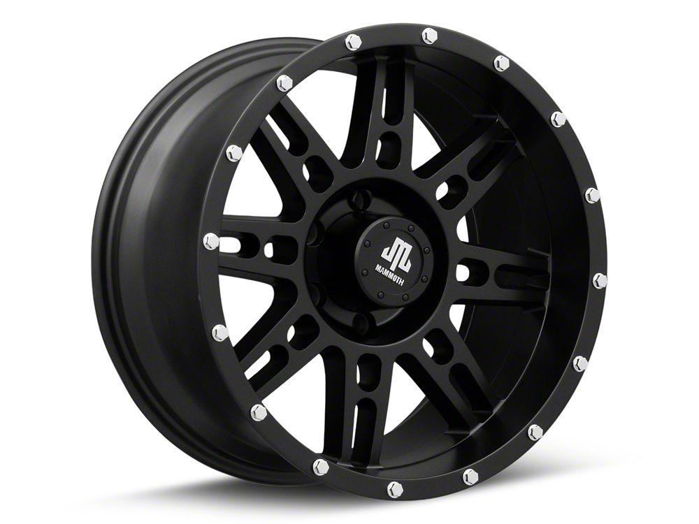 Mammoth Vader Beadlock Matte Black 6-Lug Wheel; 18x9; -6mm Offset (15-20 F-150)