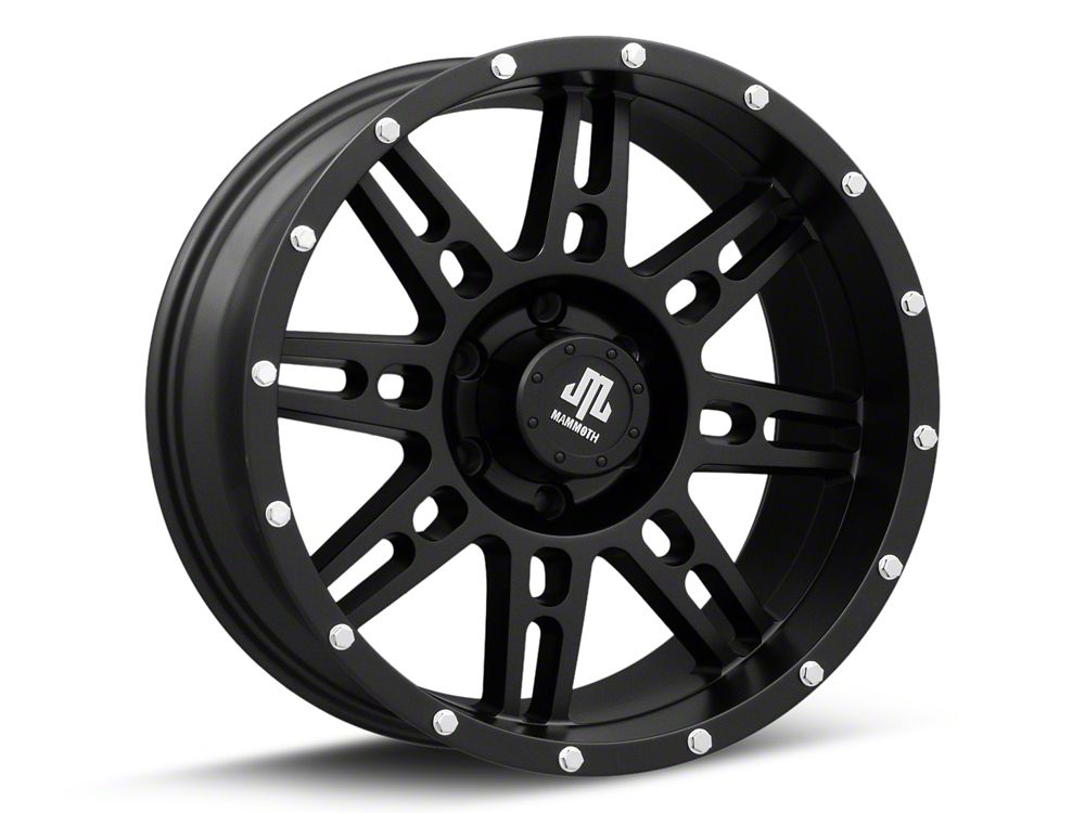 Mammoth Vader Beadlock Matte Black 6-Lug Wheel; 18x9; -6mm Offset (21-25 F-150)