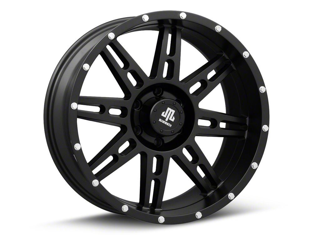 Mammoth Vader Beadlock Matte Black 6-Lug Wheel; 20x9; -6mm Offset (21-25 F-150)