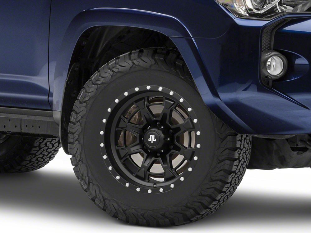 Mammoth Split 16 Satin Black 6-Lug Wheel; 17x9; -12mm Offset (10-24 4Runner)
