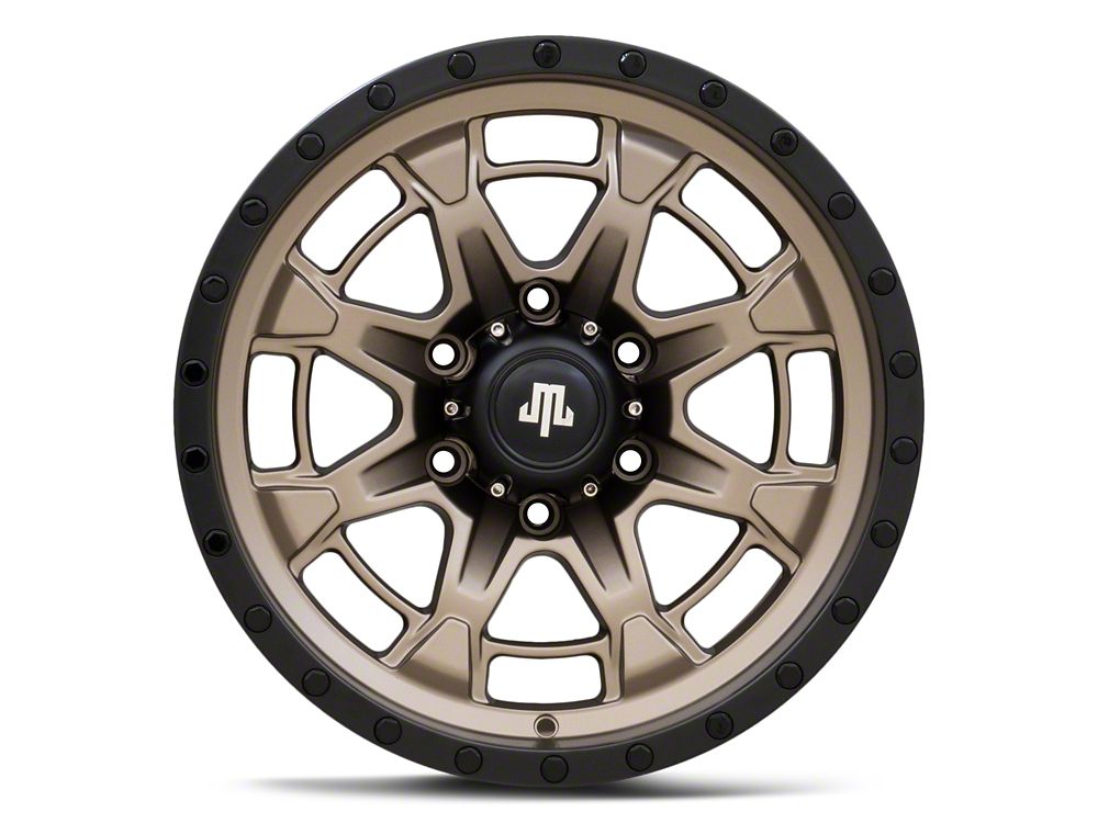 Mammoth Split 16 Satin Bronze 6-Lug Wheel; 17x9; -12mm Offset (10-24 4Runner)