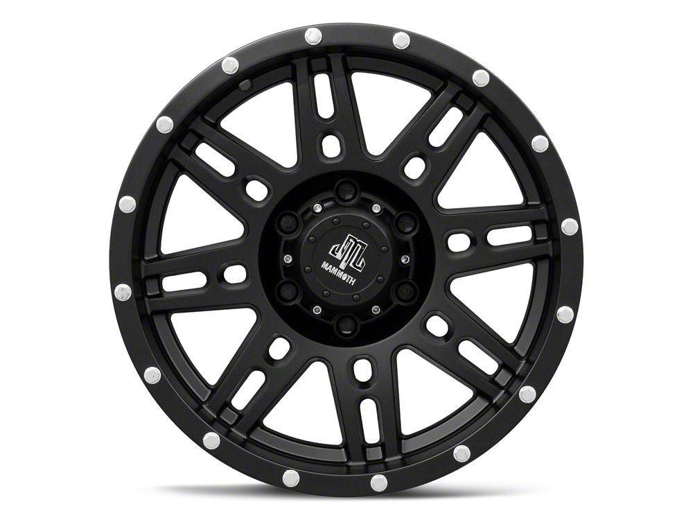 Mammoth Vader Beadlock Matte Black 6-Lug Wheel; 17x8.5; 0mm Offset (03-09 4Runner)