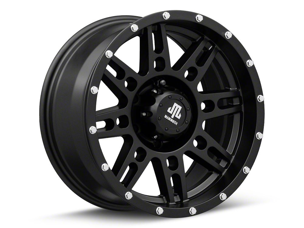 Mammoth Vader Beadlock Matte Black 6-Lug Wheel; 17x8.5; 0mm Offset (10-24 4Runner)