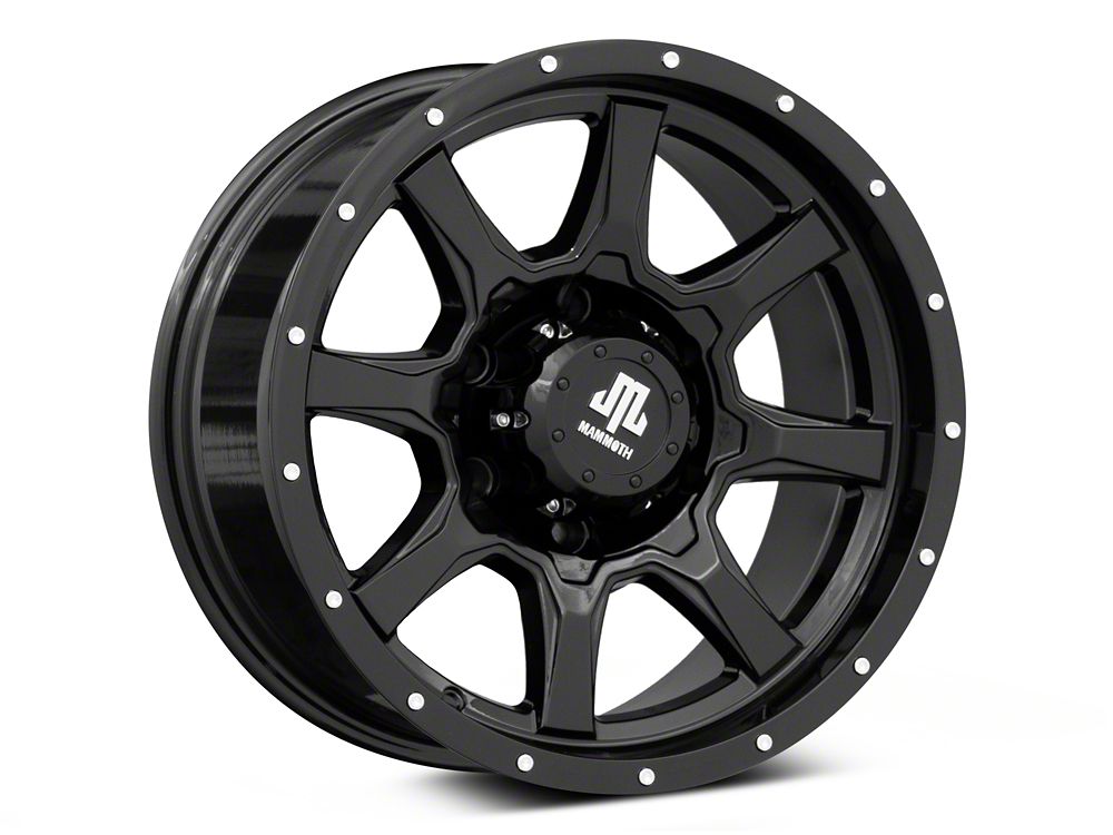Mammoth High Roller Gloss Black 6-Lug Wheel; 16x8; 0mm Offset (05-15 Tacoma)