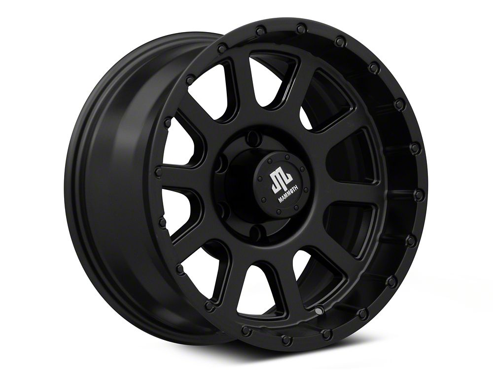 Mammoth 10 Hole Matte Black 6-Lug Wheel; 17x9; -6mm Offset (16-23 Tacoma)