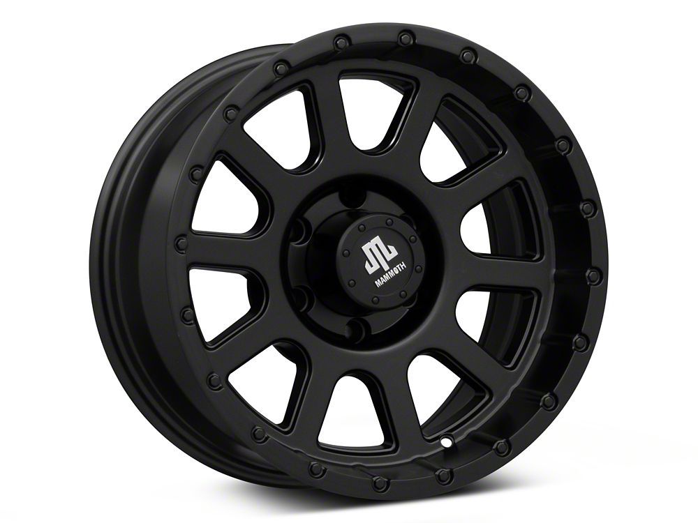 Mammoth 10 Hole Matte Black 6-Lug Wheel; 17x9; -6mm Offset (16-23 Tacoma)